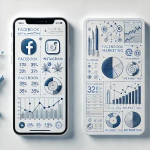 DALL·E 2025-03-24 10.29.43 - A minimalist digital marketing-themed illustration on a pure white background. The image is split in half vertically_ the left side is a realistic pho